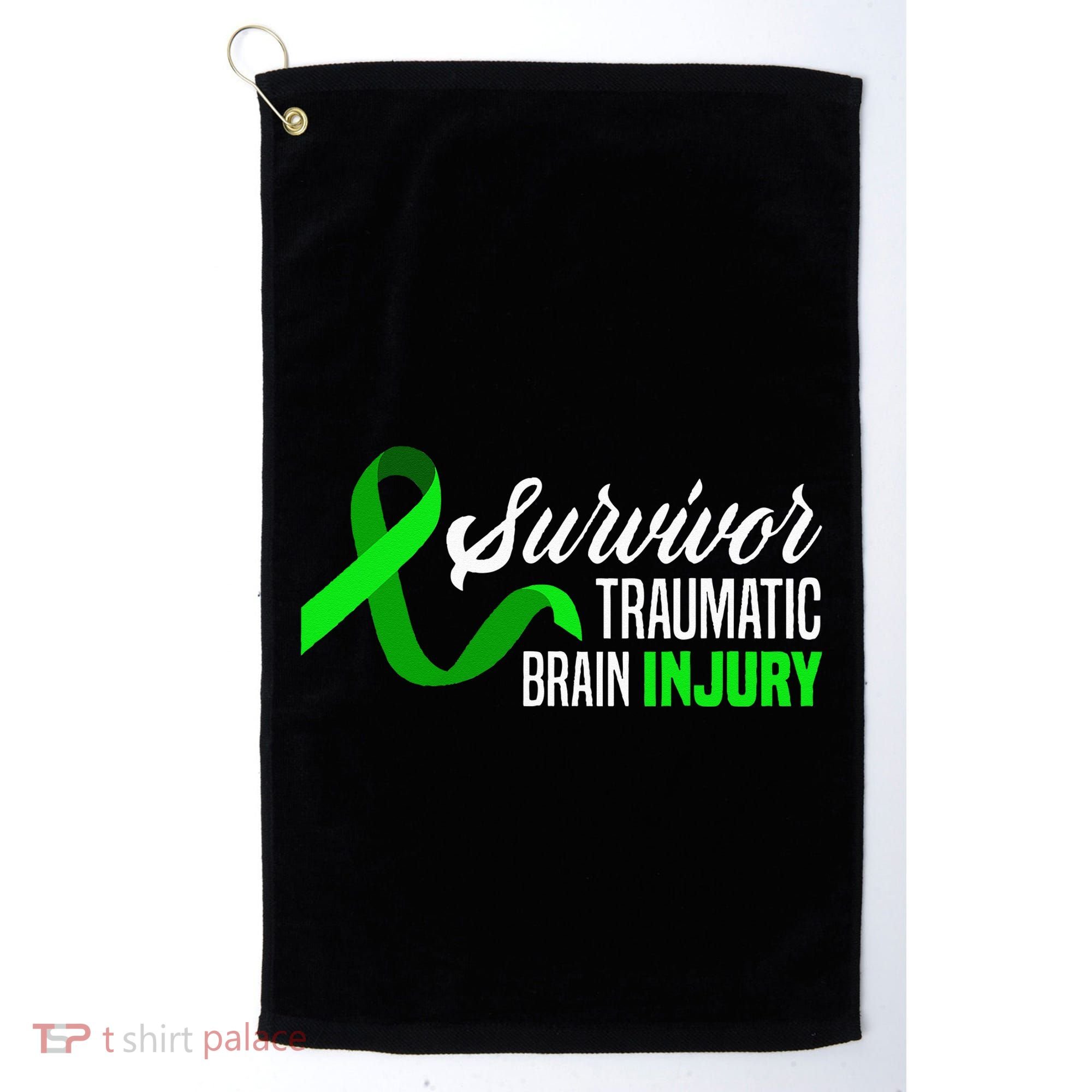 Survivor Traumatic Brain Injury Awareness TBI Survivor Golf Towel