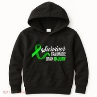 Survivor Traumatic Brain Injury Awareness TBI Survivor Kids Hoodie thumb 0