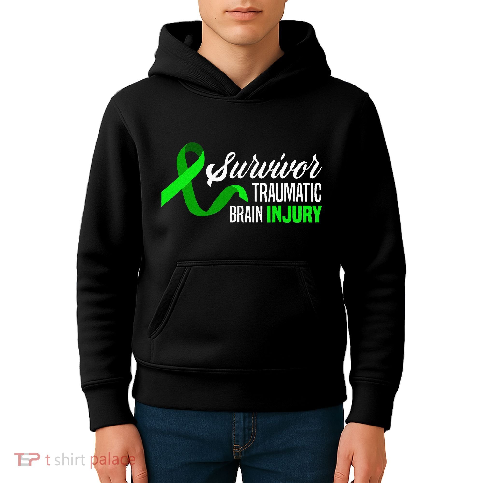 Survivor Traumatic Brain Injury Awareness TBI Survivor Kids Hoodie