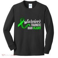 Survivor Traumatic Brain Injury Awareness TBI Survivor Kids Long Sleeve Shirt thumb 0
