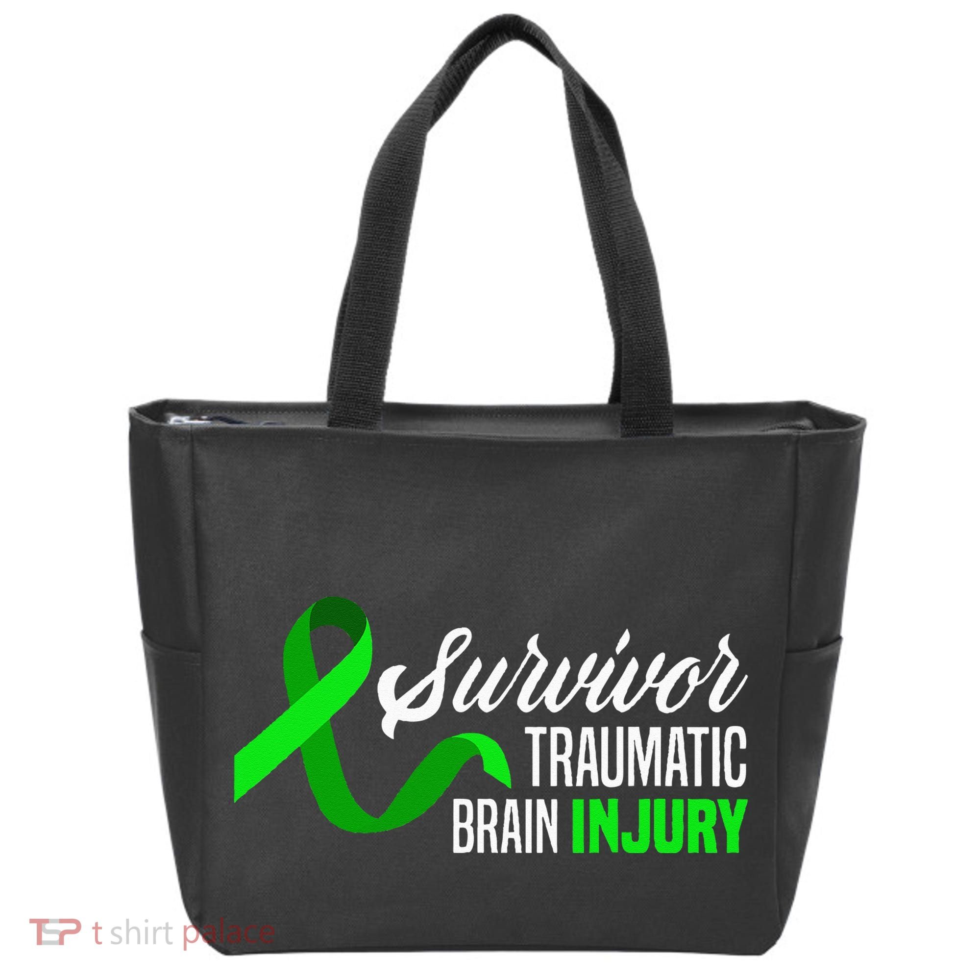 Survivor Traumatic Brain Injury Awareness TBI Survivor Tote Bag