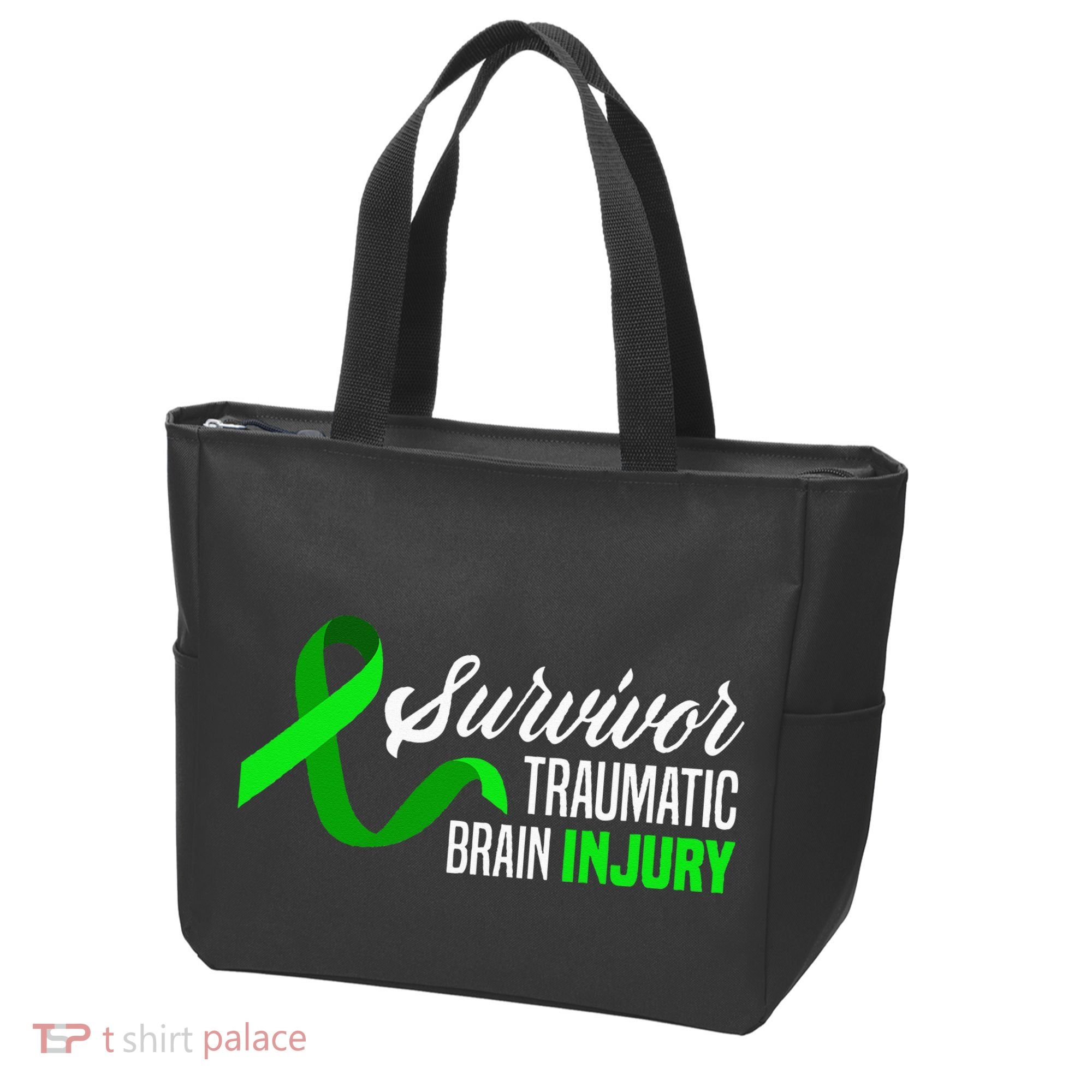 Survivor Traumatic Brain Injury Awareness TBI Survivor Tote Bag