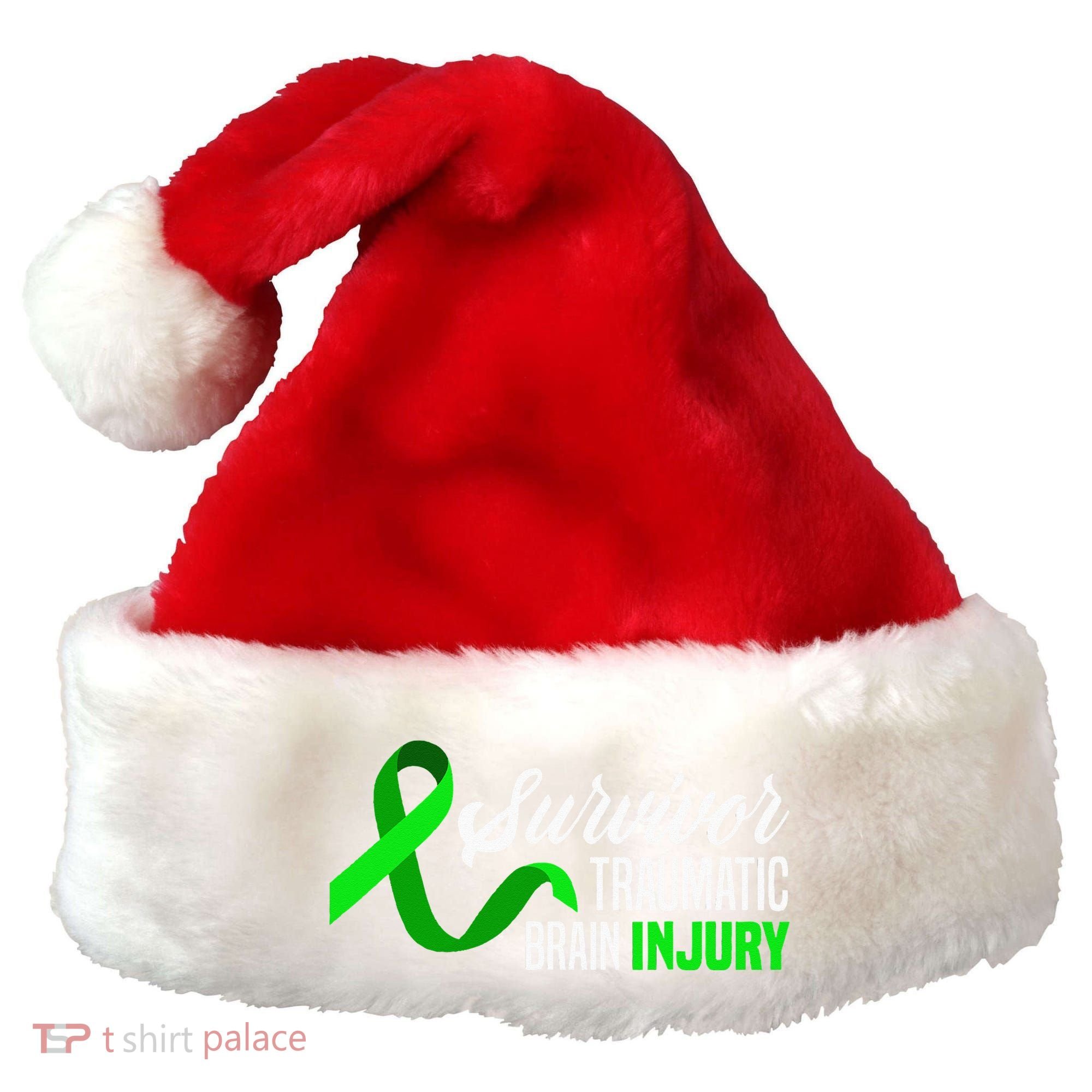 Survivor Traumatic Brain Injury Awareness TBI Survivor Santa Hat