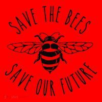Save The Bees Bumblebee Conservancy Earth Day Climate Change Santa Hat thumb 1