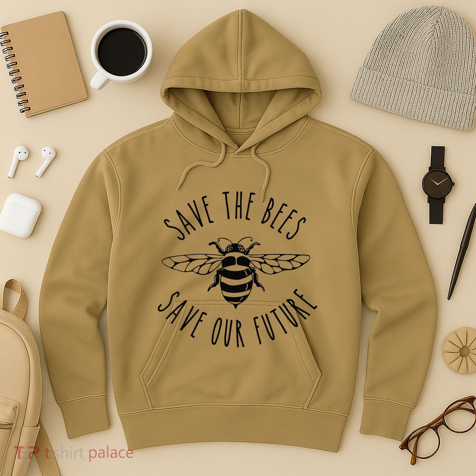 Save The Bees Bumblebee Conservancy Earth Day Climate Change Hoodie