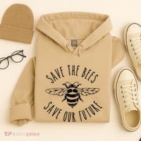 Save The Bees Bumblebee Conservancy Earth Day Climate Change Hoodie thumb 4