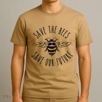 Save The Bees Bumblebee Conservancy Earth Day Climate Change T-Shirt thumb 3