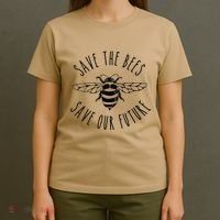 Save The Bees Bumblebee Conservancy Earth Day Climate Change T-Shirt thumb 4
