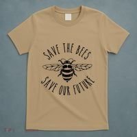 Save The Bees Bumblebee Conservancy Earth Day Climate Change T-Shirt thumb 5
