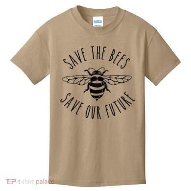 Save The Bees Bumblebee Conservancy Earth Day Climate Change Kids T-Shirt