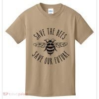 Save The Bees Bumblebee Conservancy Earth Day Climate Change Kids T-Shirt thumb 0