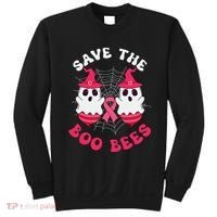 Save The Boo Bees Funny Halloween Breast Cancer Awareness Sweatshirt thumb 0