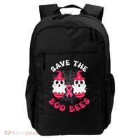 Save The Boo Bees Funny Halloween Breast Cancer Awareness Backpack thumb 0