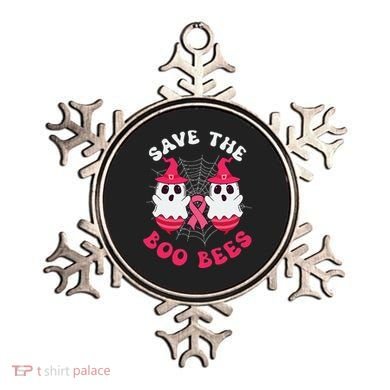 Save The Boo Bees Funny Halloween Breast Cancer Awareness Ornament