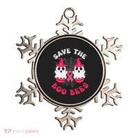 Save The Boo Bees Funny Halloween Breast Cancer Awareness Ornament thumb 0
