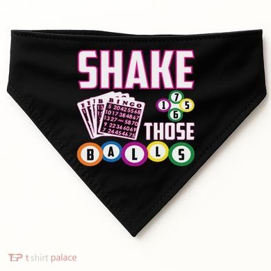 Shake Those Balls Funny Bingo USA-Made Doggie Bandana