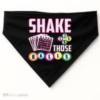 Shake Those Balls Funny Bingo USA-Made Doggie Bandana thumb 0