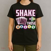 Shake Those Balls Funny Bingo T-Shirt thumb 4