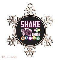 Shake Those Balls Funny Bingo Ornament thumb 0