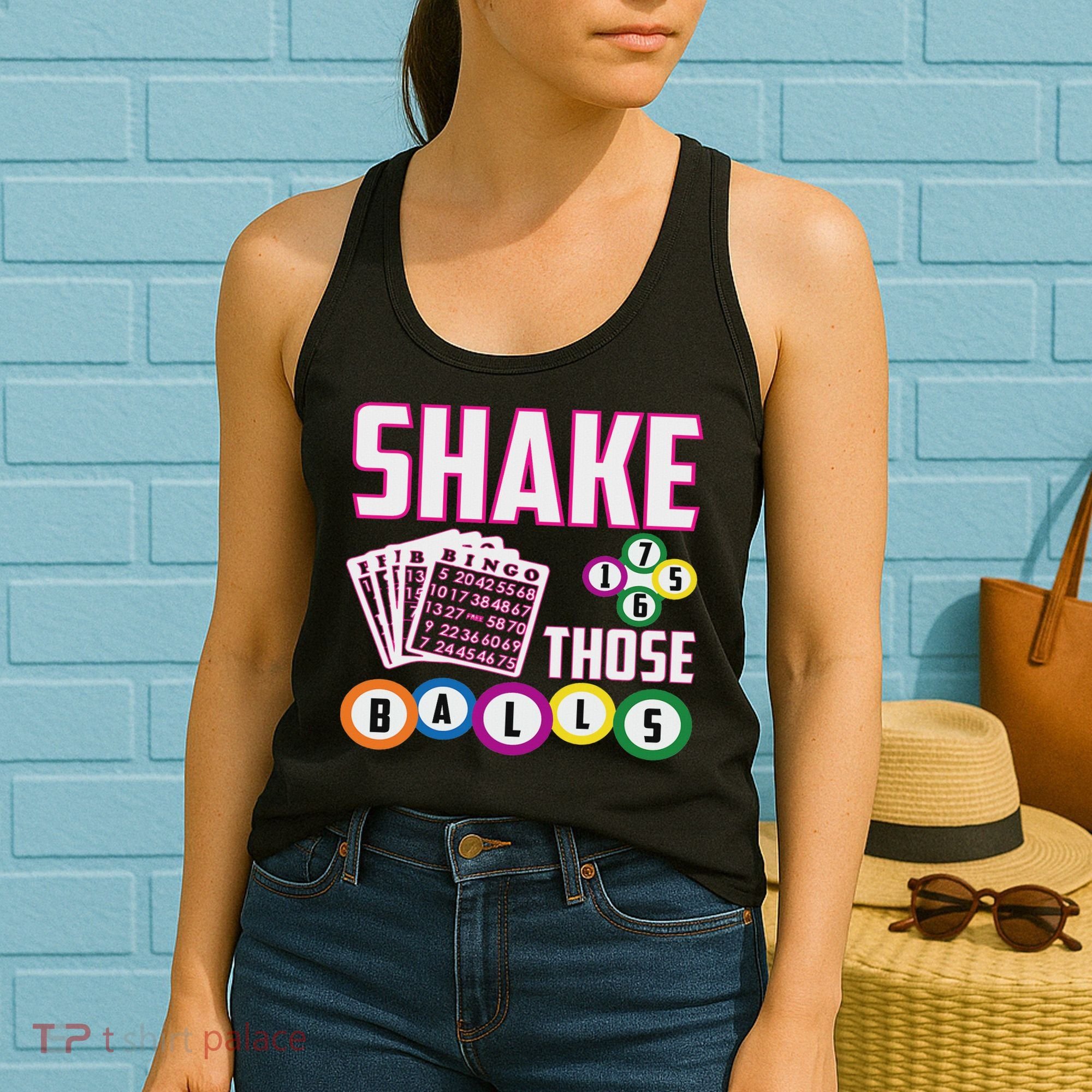 Shake Those Balls Funny Bingo Women's Tank Top