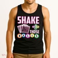 Shake Those Balls Funny Bingo Tank Top thumb 3