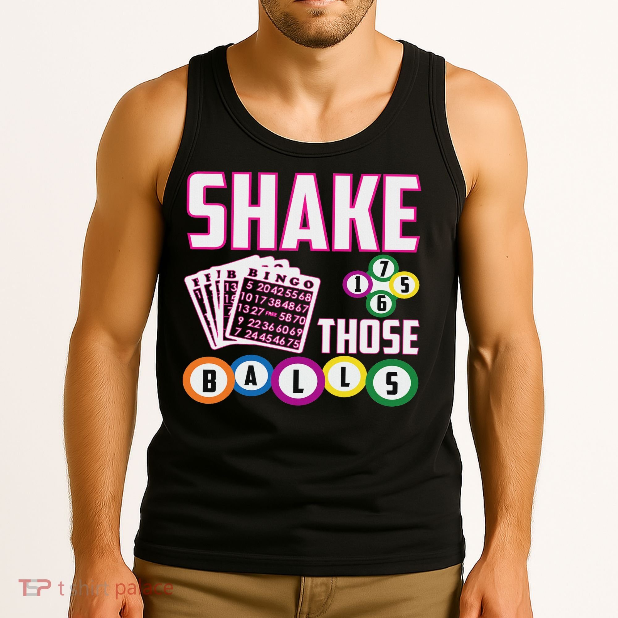 Shake Those Balls Funny Bingo Tank Top