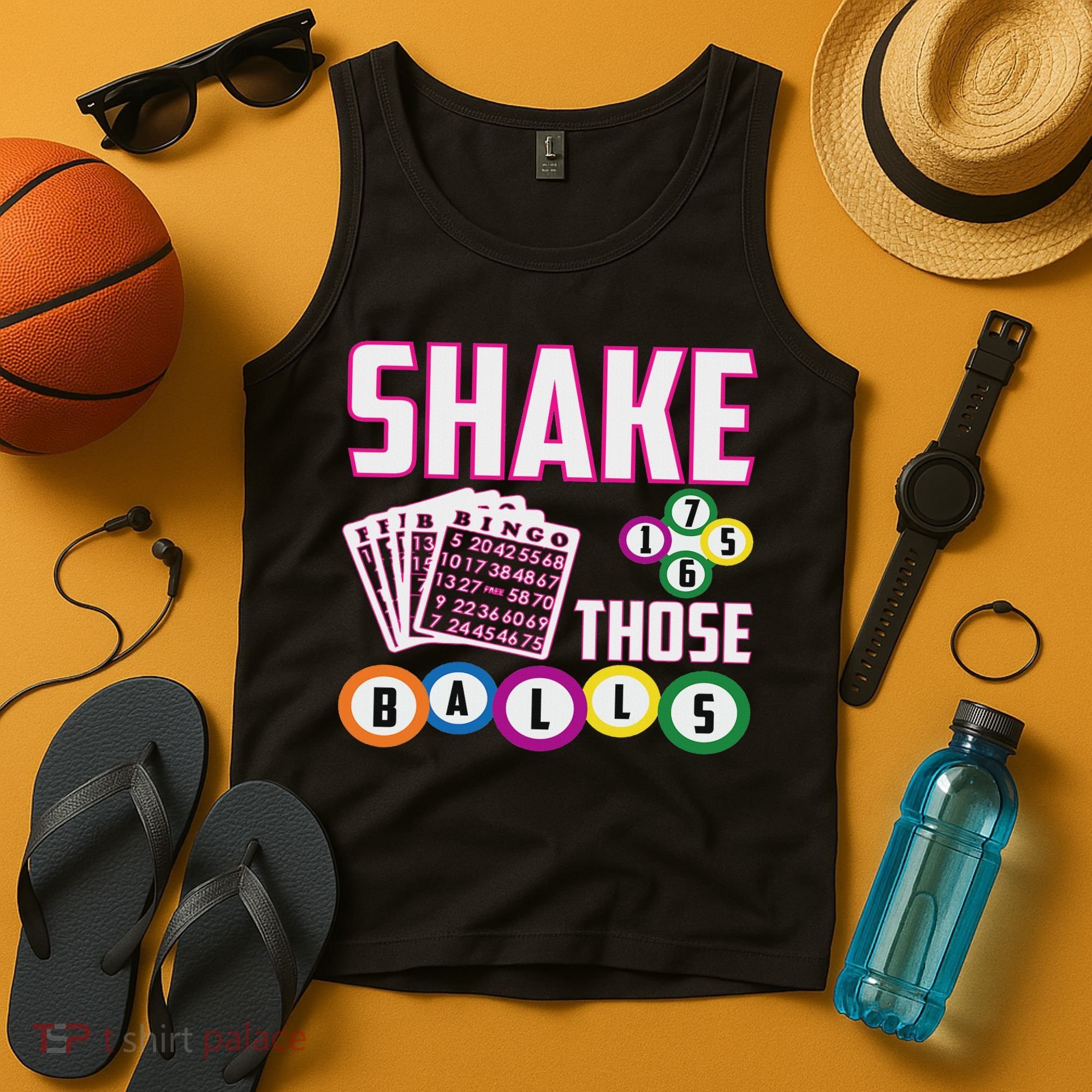 Shake Those Balls Funny Bingo Tank Top