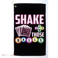 Shake Those Balls Funny Bingo Golf Towel thumb 0