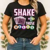 Shake Those Balls Funny Bingo Women's T-Shirt thumb 2