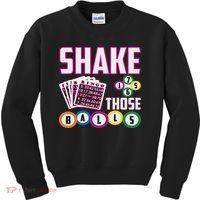 Shake Those Balls Funny Bingo Kids Sweatshirt thumb 0