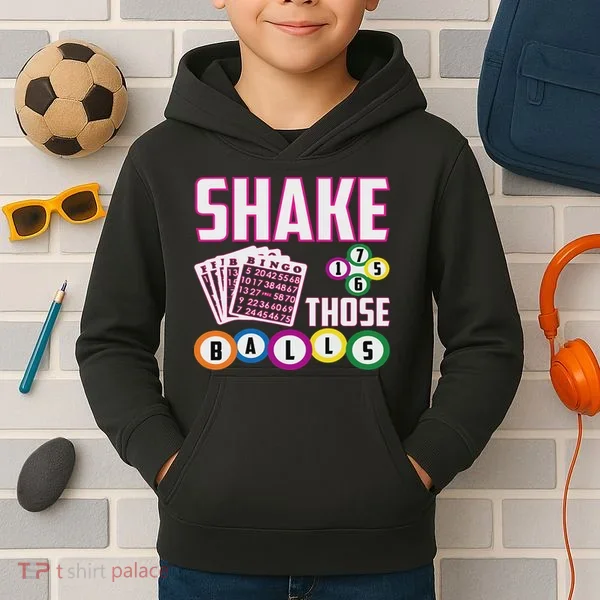 Shake Those Balls Funny Bingo Kids Hoodie