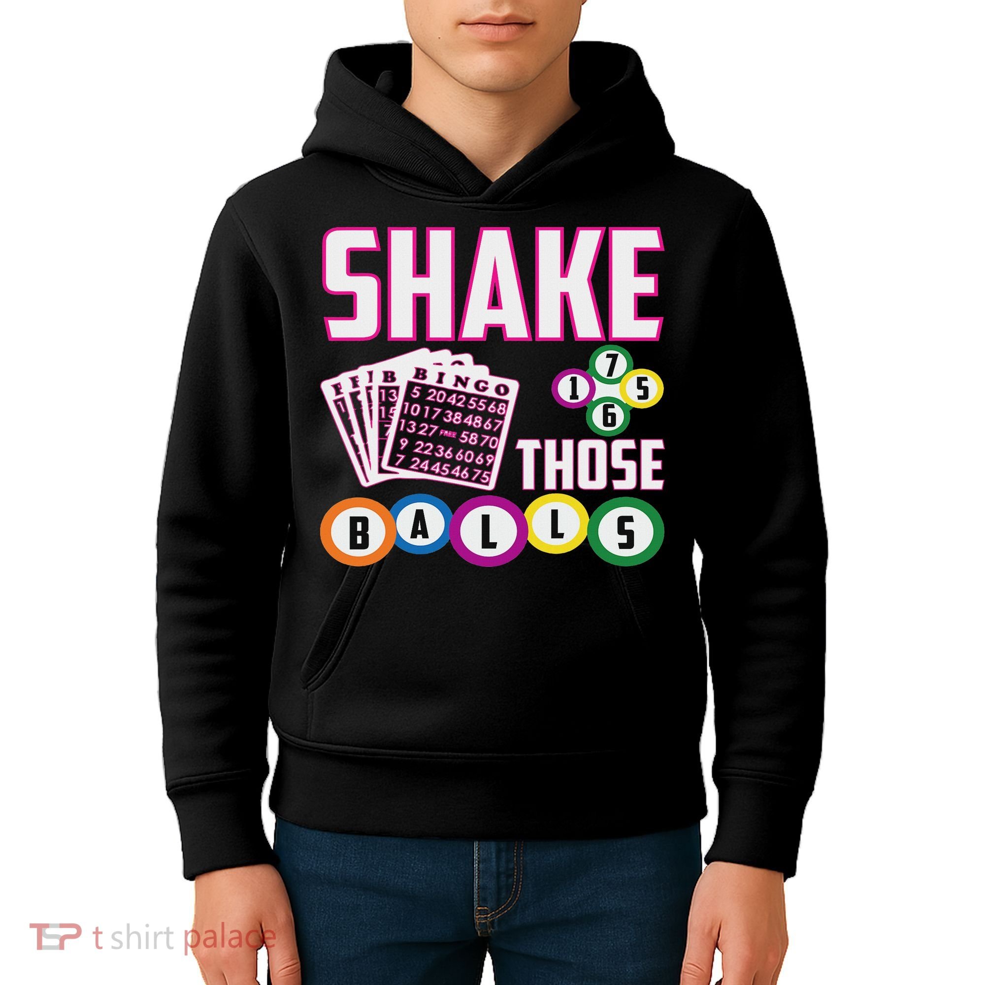 Shake Those Balls Funny Bingo Kids Hoodie
