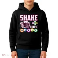 Shake Those Balls Funny Bingo Kids Hoodie thumb 4