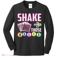 Shake Those Balls Funny Bingo Kids Long Sleeve Shirt thumb 0