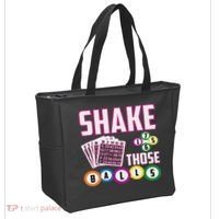 Shake Those Balls Funny Bingo Tote Bag thumb 2