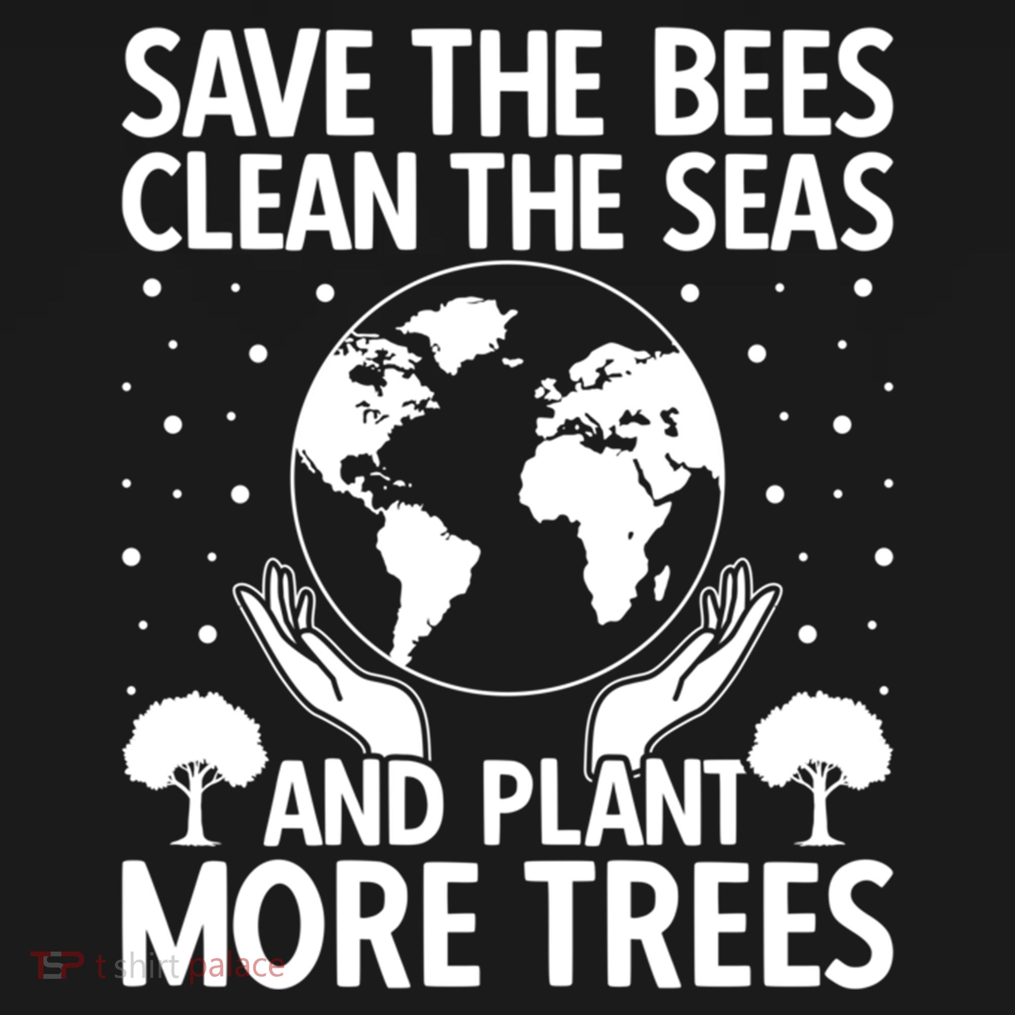 Save The Bees Clean The Seas Plant More Trees Earth Day Gift Ornament
