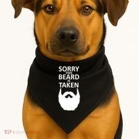 Sorry This Beard Is Taken USA-Made Doggie Bandana thumb 1