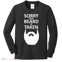 Sorry This Beard Is Taken Kids Long Sleeve Shirt thumb 0