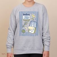 Sardines Tin Coastal Mediterranean Seafood Women's Sweatshirt thumb 0