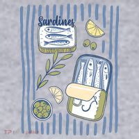 Sardines Tin Coastal Mediterranean Seafood Women's Sweatshirt thumb 2