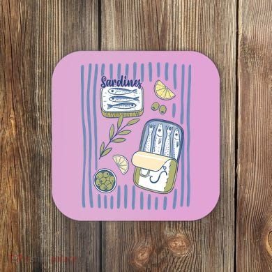 Sardines Tin Coastal Mediterranean Seafood Coaster