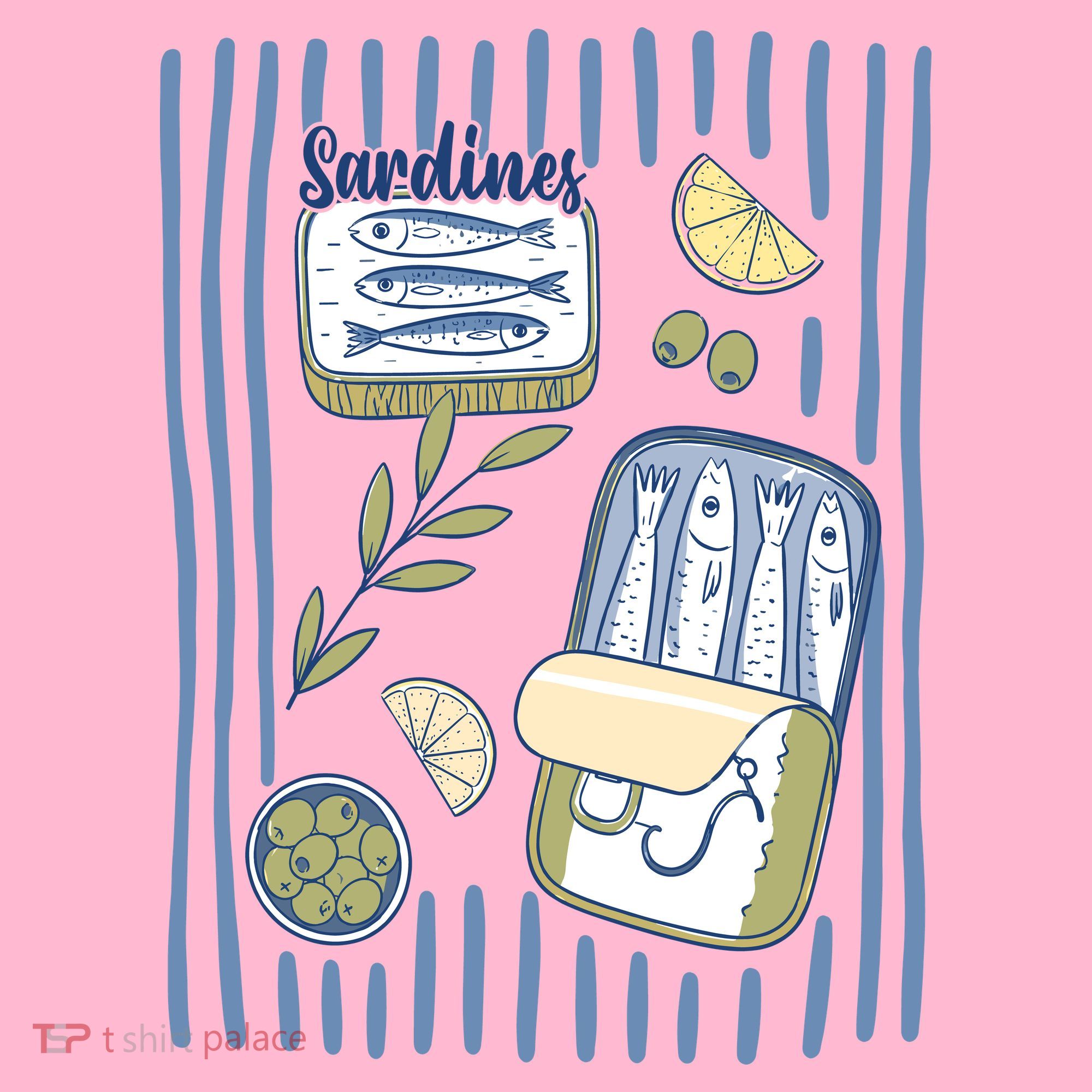 Sardines Tin Coastal Mediterranean Seafood Coaster