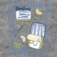 Sardines Tin Coastal Mediterranean Seafood Toddler Hoodie thumb 2