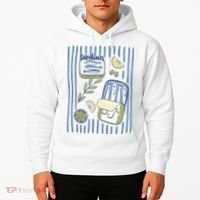 Sardines Tin Coastal Mediterranean Seafood Hoodie thumb 2