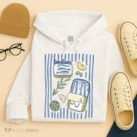 Sardines Tin Coastal Mediterranean Seafood Hoodie thumb 4