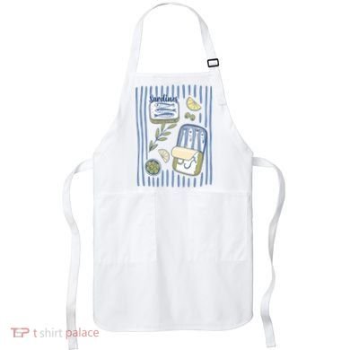 Sardines Tin Coastal Mediterranean Seafood Apron