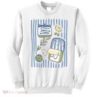 Sardines Tin Coastal Mediterranean Seafood Sweatshirt thumb 0
