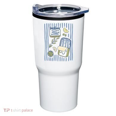 Sardines Tin Coastal Mediterranean Seafood Tumbler