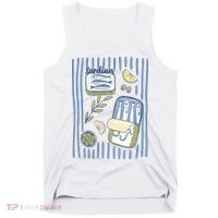 Sardines Tin Coastal Mediterranean Seafood Tank Top thumb 0