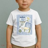 Sardines Tin Coastal Mediterranean Seafood Toddler T-Shirt thumb 2